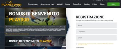 Planetwin Scommesse: 365€ alla Registrazione (Agosto 2024).